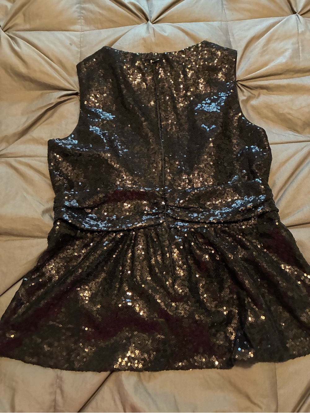 New York & Company Black Sequin Top by Eva Mendes